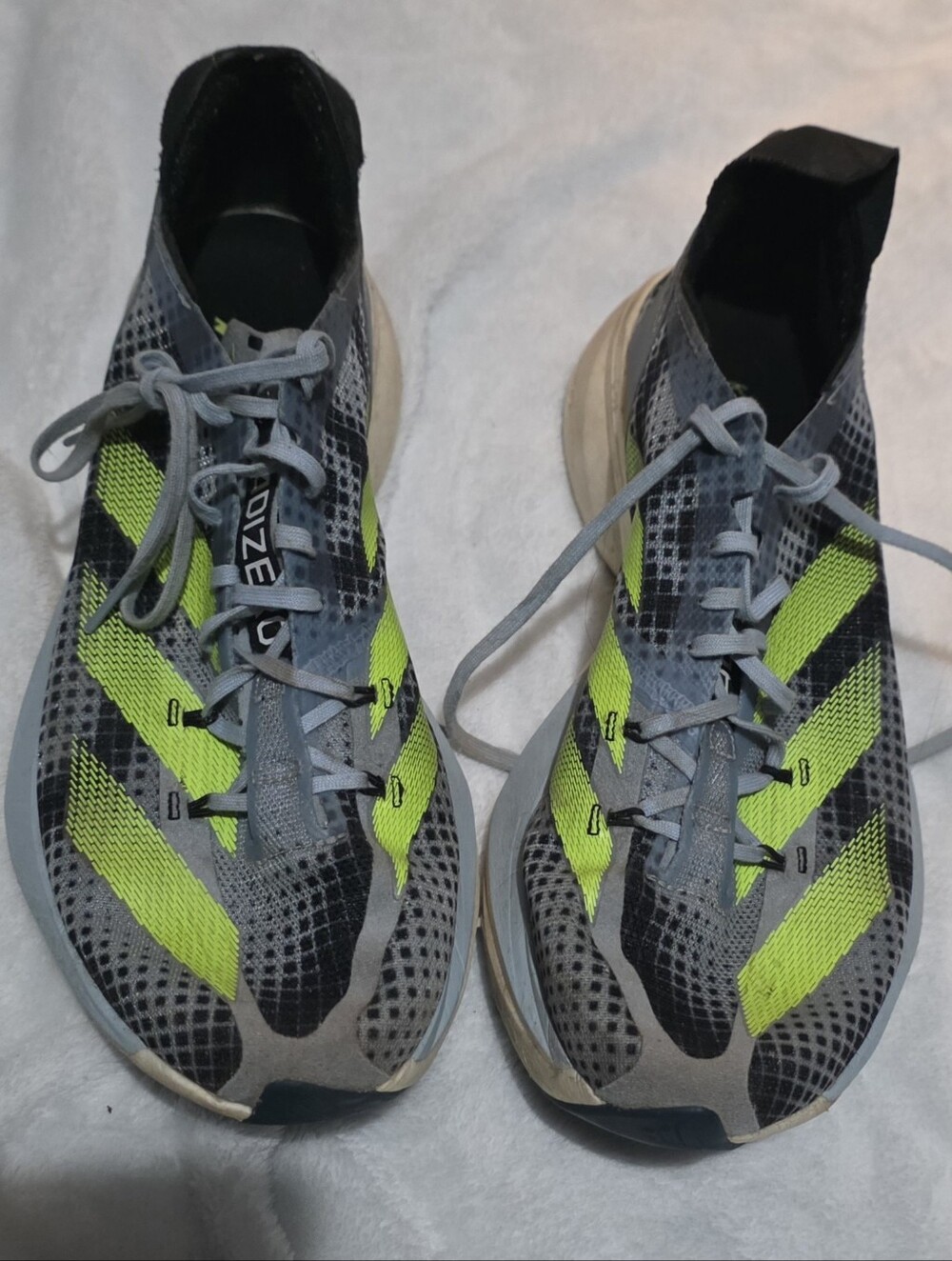 Adidas Adizero Adios Pro 3 Light Blue/Neon Yellow Racing Shoes